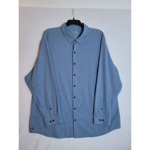 01 Algo Performance Shirt Men's 3XL Blue Stretch Moisture Wicking L/S‎